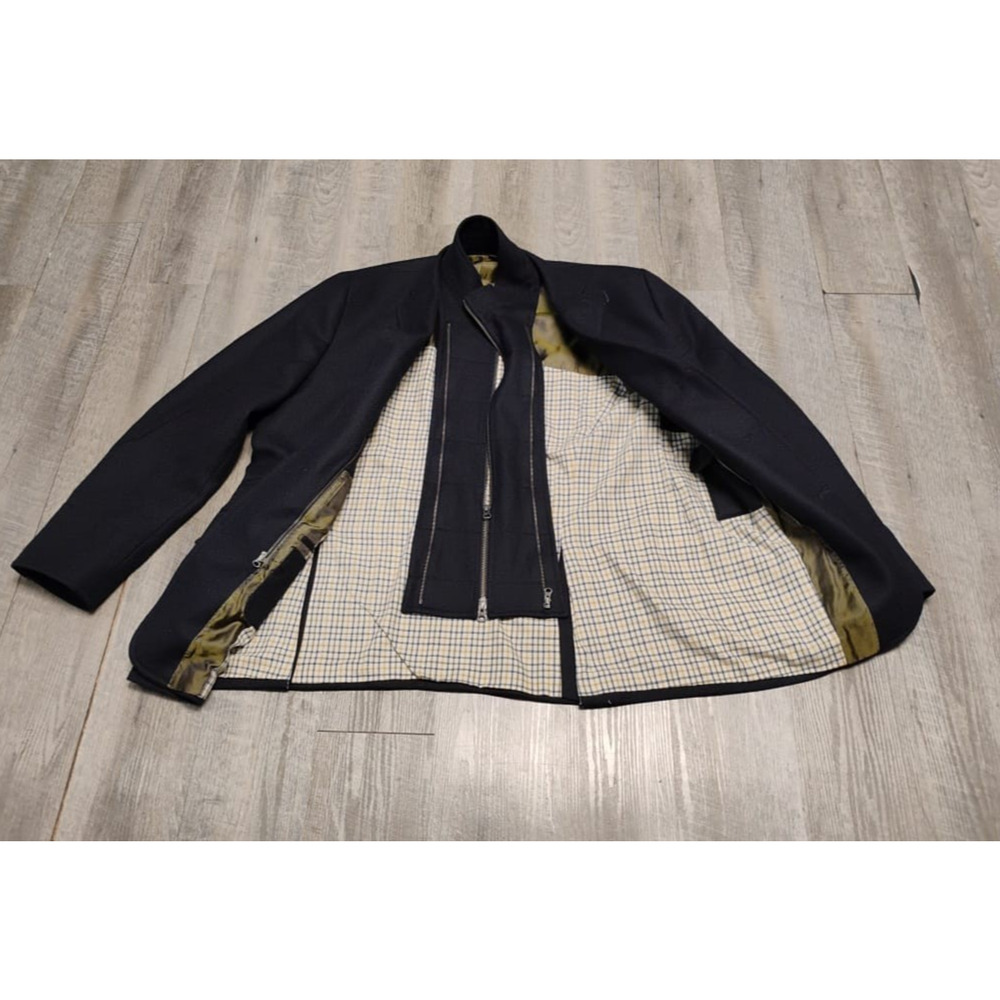 Kroon Ritchie Navy blue Hybrid Sport Coat Blue Blazer Wool Cashmere 46R $425 - Picture 7 of 16